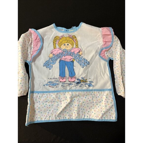 Vintage 1984 Toddler Cabbage Patch Kids CPK Bib school Apron Art Paint size 2-3 - Picture 1 of 16